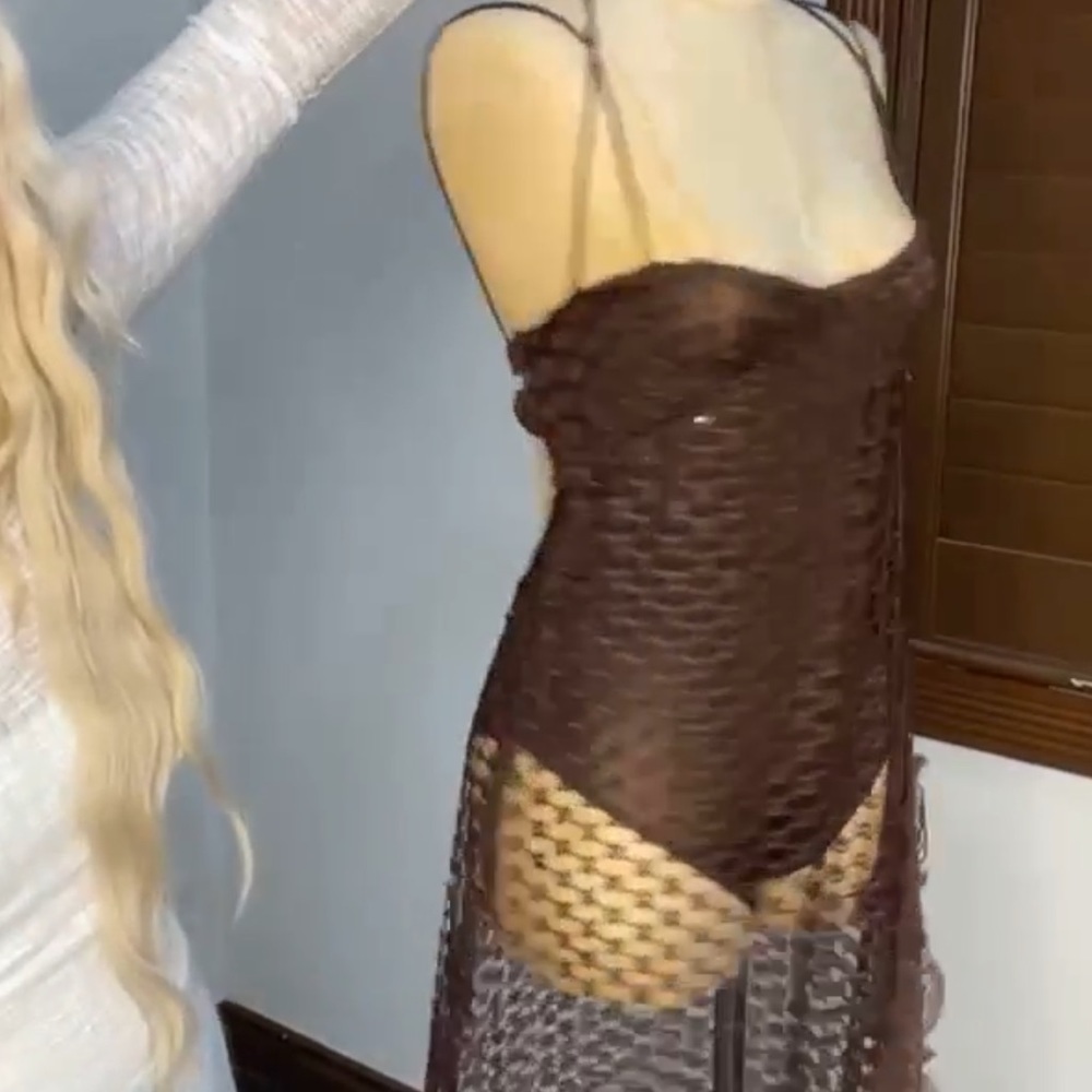 Free People Smoke & Mirrors Chocolate Bodysuit Swimsuit - Picture 12 of 15